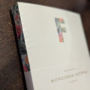 Rifle Paper Co. Floral Monogram “F” Notepad | Brand New